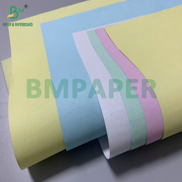 White Blue 20lb 8.5x14'' Carbonless Paper For Making Receipt Books 