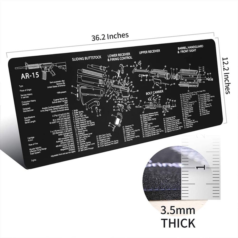 Minglu GM-003 Gun Cleaning Mat Gun Mat Double Thickness Cleaning Mat Sized 12
