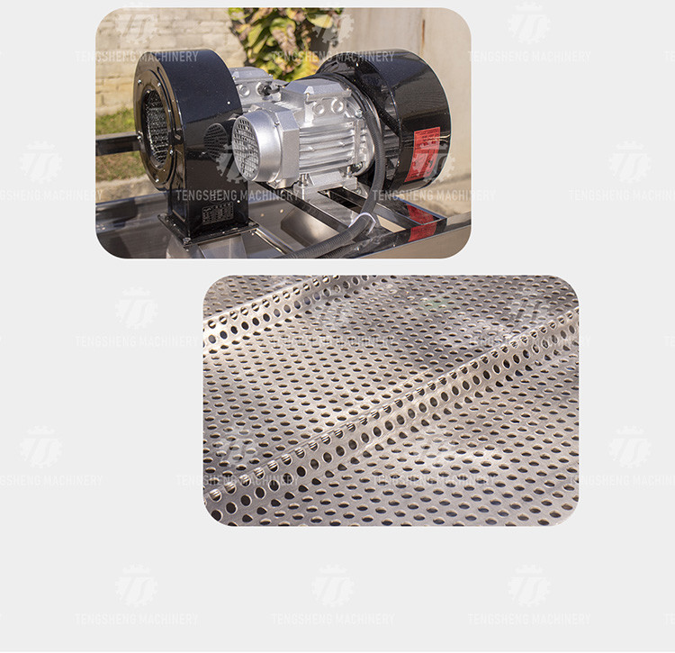 380V 4.25KW Vibration air drying operation line green bean vibration air drying equipment high wind vibration air dryer