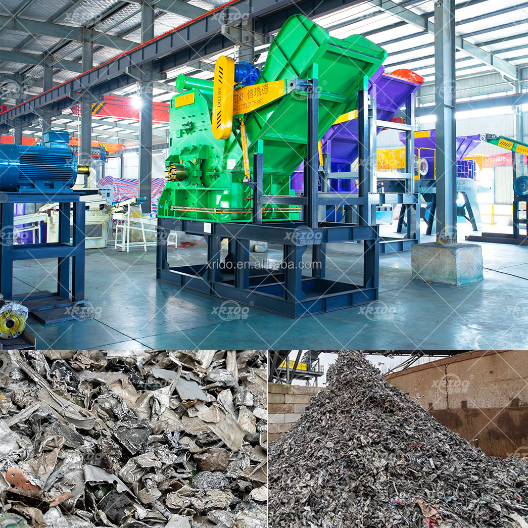 4T/H-8T/H Steel Shredder Machine Small Industrial Shredder Scrap Metal Crusher