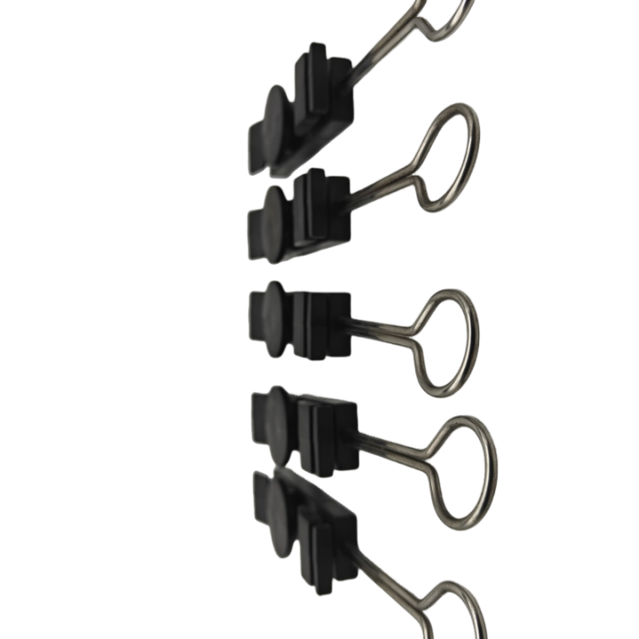 FTTH High Tension Flat Cable Tension Clamp XS-A11 with Anchor Clips ABS Plastic Open Hook