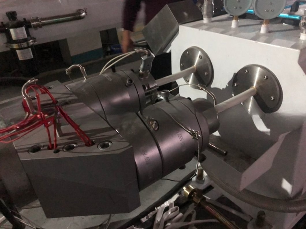 Two / Four Cavity Outlet PVC Electricity Conduit Pipe Making Machine / PVC Conduit Pipe Extruder