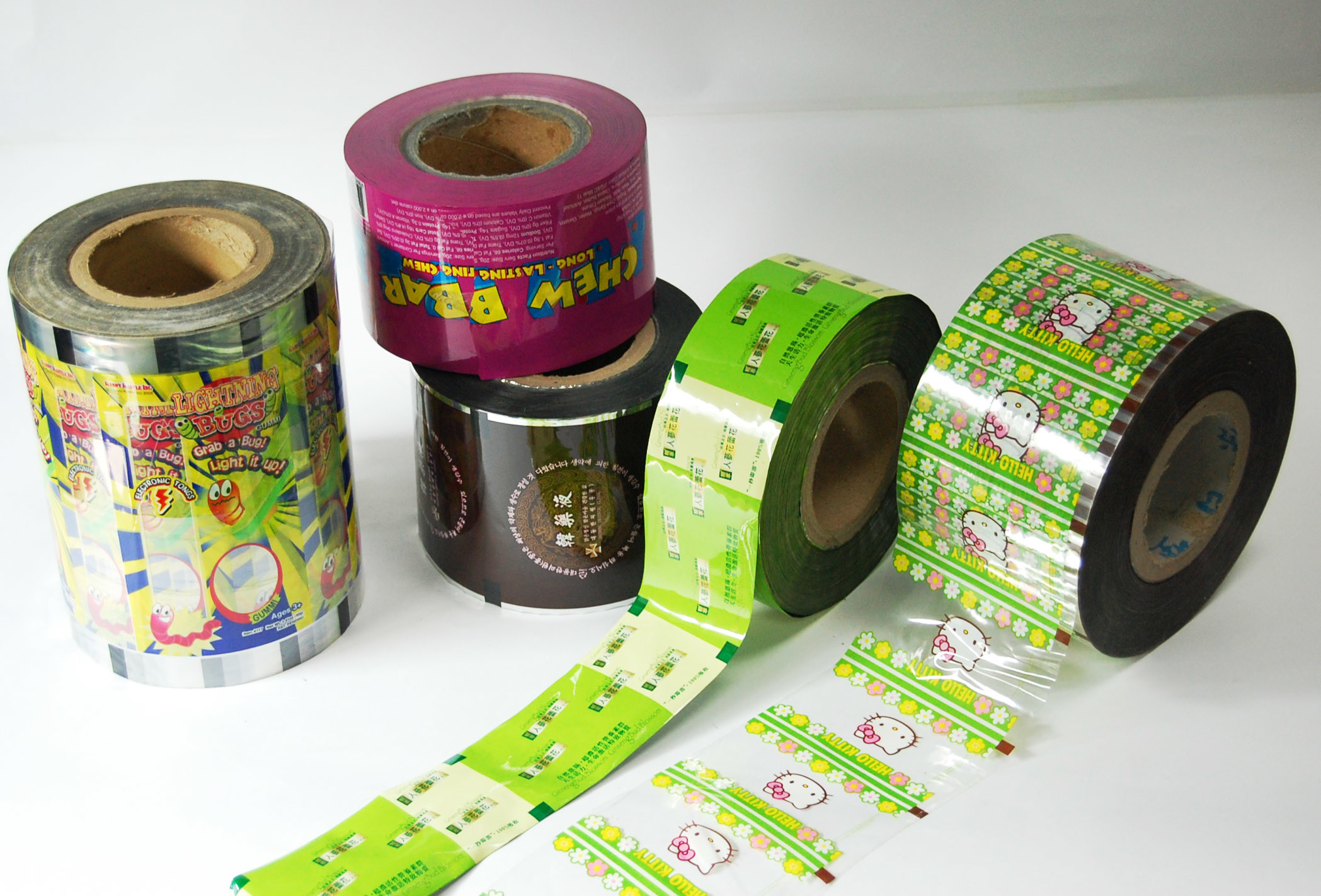 Food Grade 35MPa 200mic Plastic Film Roll For Food Packaging