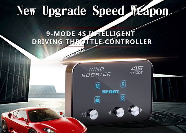 Windbooster 4S Car Throttle Controller Black Aluminum Frame