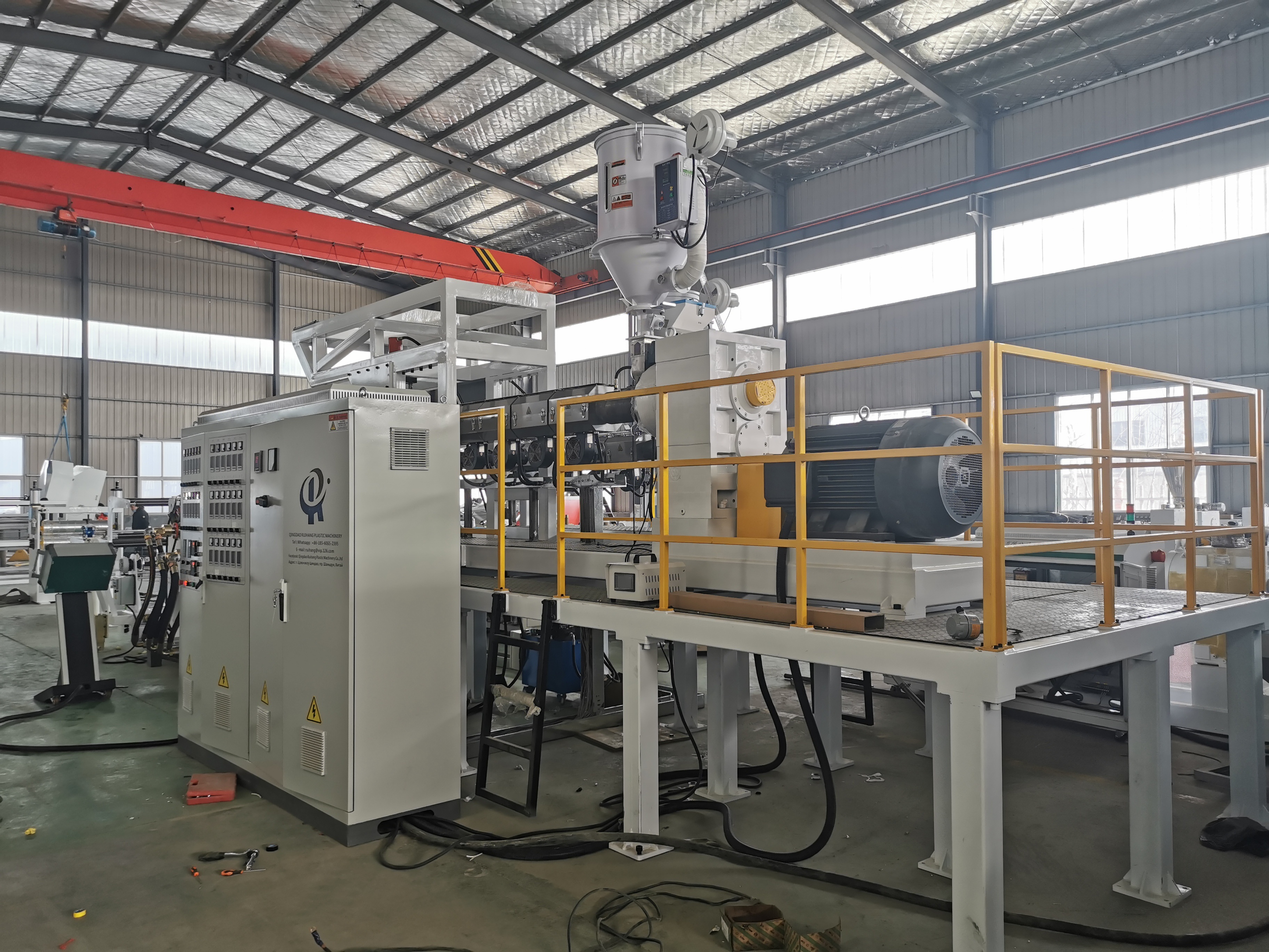 Made 90mm Screw Diameter Plastic Sheet Extrusion Machine for PP PE PS ABS HIPS Sheet