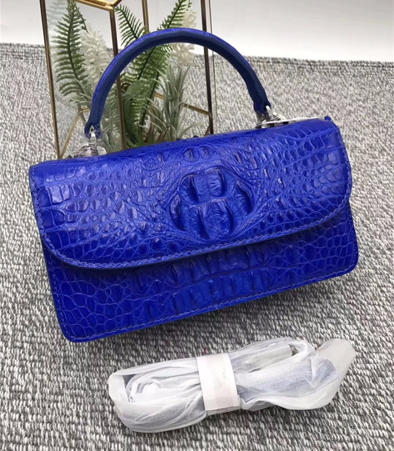 Fashion Genuine Crocodile Leather Women Small Mini Handbag Lady Purse Authentic Alligator Skin Female Cross Shoulder Bag