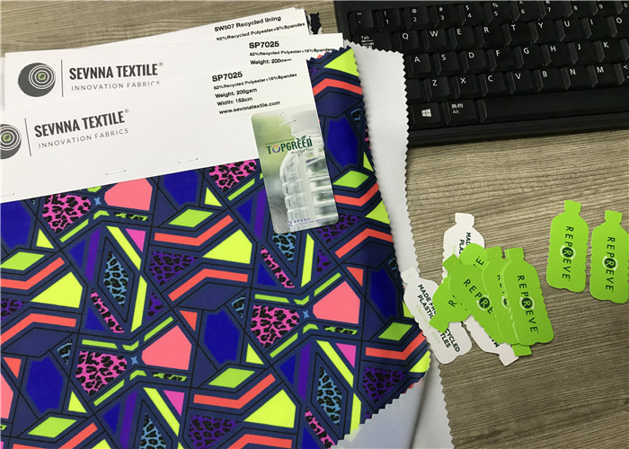 Warp Knitted Repreve Fabric Repeat Allover Patterns Wicking Management And Moisturing