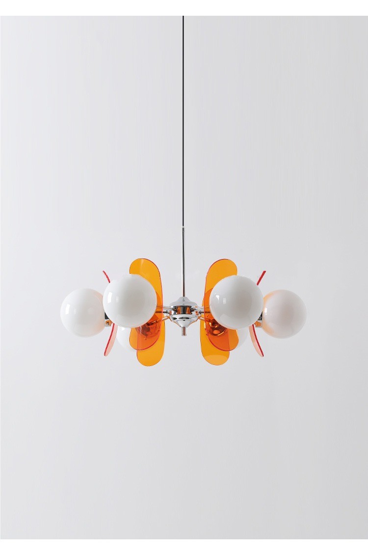 Nordic Middle Ancient Acrylic Beans Pendant Lamp Living Room Dining Room Study Restaurant lamp(WH-AP-548)