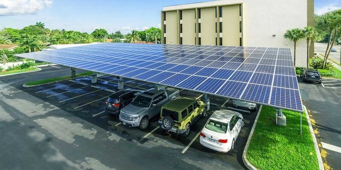 On / Off Grid Solar Carport Systems With metal roofing sheet solar bracket solar mounting system