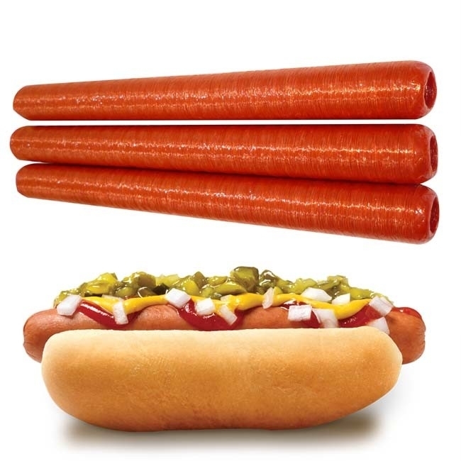Colored Cellulose Sausage Casings OEM Flexography Printing Sausage Packaging Materials