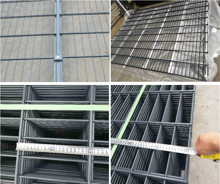 2D Twin Wire Galvanized Security Fence Double Steel Welded Wire Mesh Fence Panels