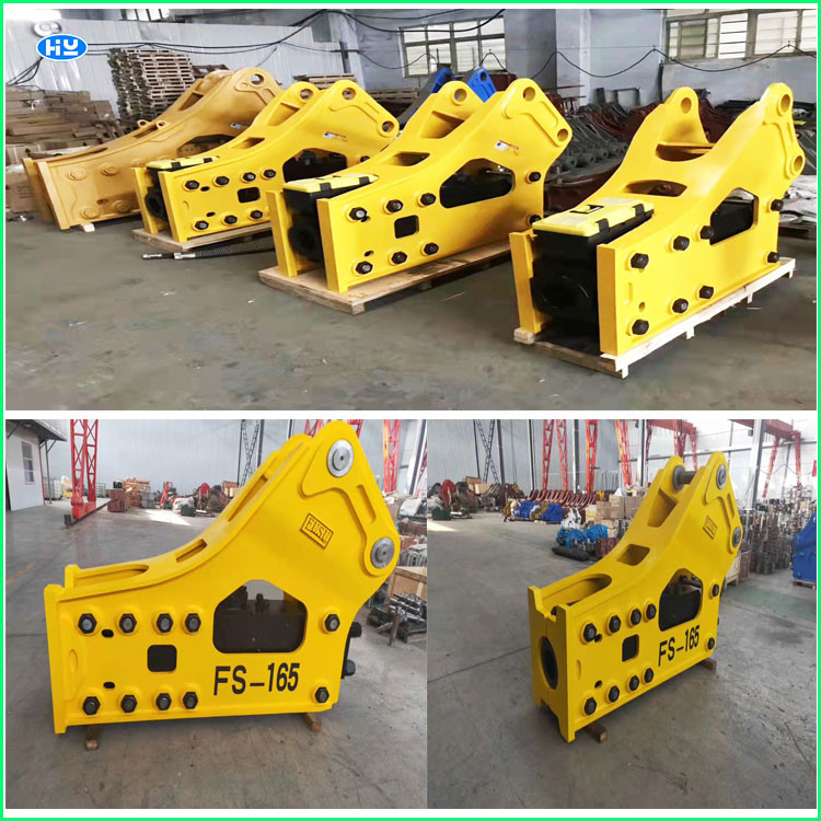 Excavator Hydraulic Jack Breaker Hammer With Chisels Rock SB Series 20CrMo