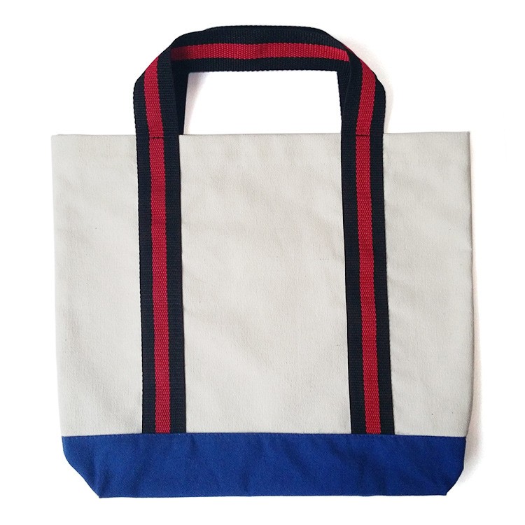 Manufacturer High Capacity Canvas Shoulder Bags Woman Shopping Bags Cotton Shopping Beach Bag