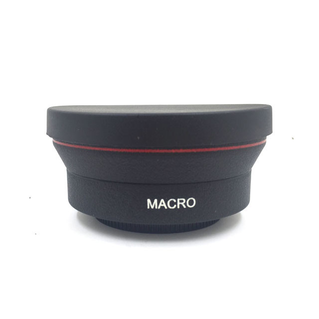 Aluminum Alloy 52mm Wide Angle Macro Lens With Front / Rear Lens Cover