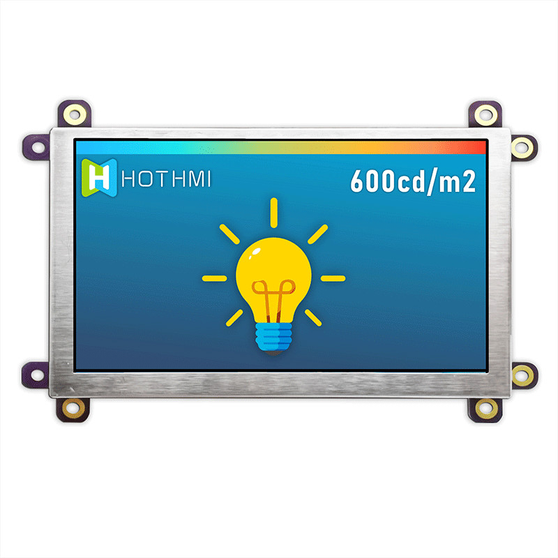 Industrial VGA HI LCD Module , 600cd/M2 5 Inch LCD Screen HI TFT-050T61SVHDVNSDC