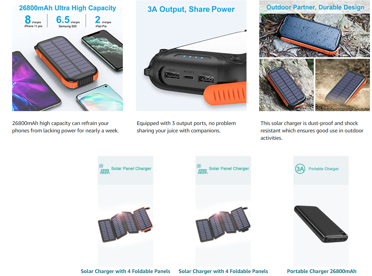 NCM Rechargeable Outdoor Portable Power Station 26800mAh 0.6kg