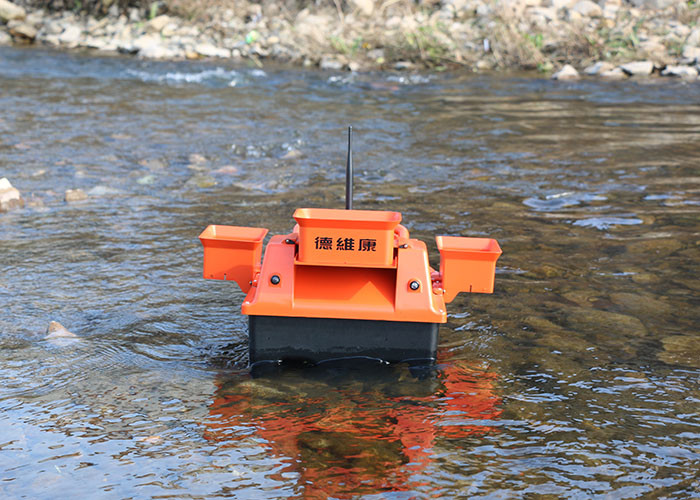 Radio controlled bait boat DEVC-202 orange ABS engineering plastic