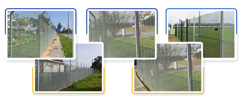 Wholesale cheap Airport Fence anti climb Wire Mesh 358 high security metal wire wall fence panels