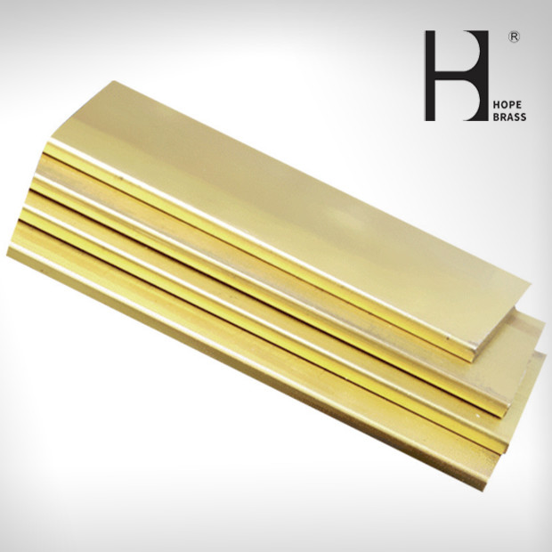 SGS Brass Square Bar Stock , Wearproof Solid Brass Bar for furniture