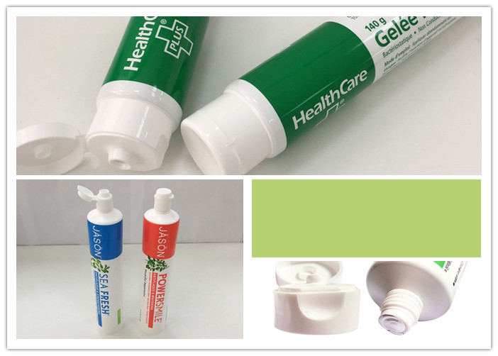 PE Plastic Tube Head In Round Bottom Style Enclosed For Toothpaste Tube