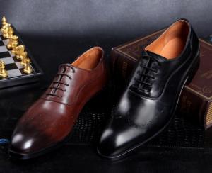 Buy cheap Fashion Men Formal Dress Shoes , Brogue Hidden High Heel Leather Footwear For Mens product