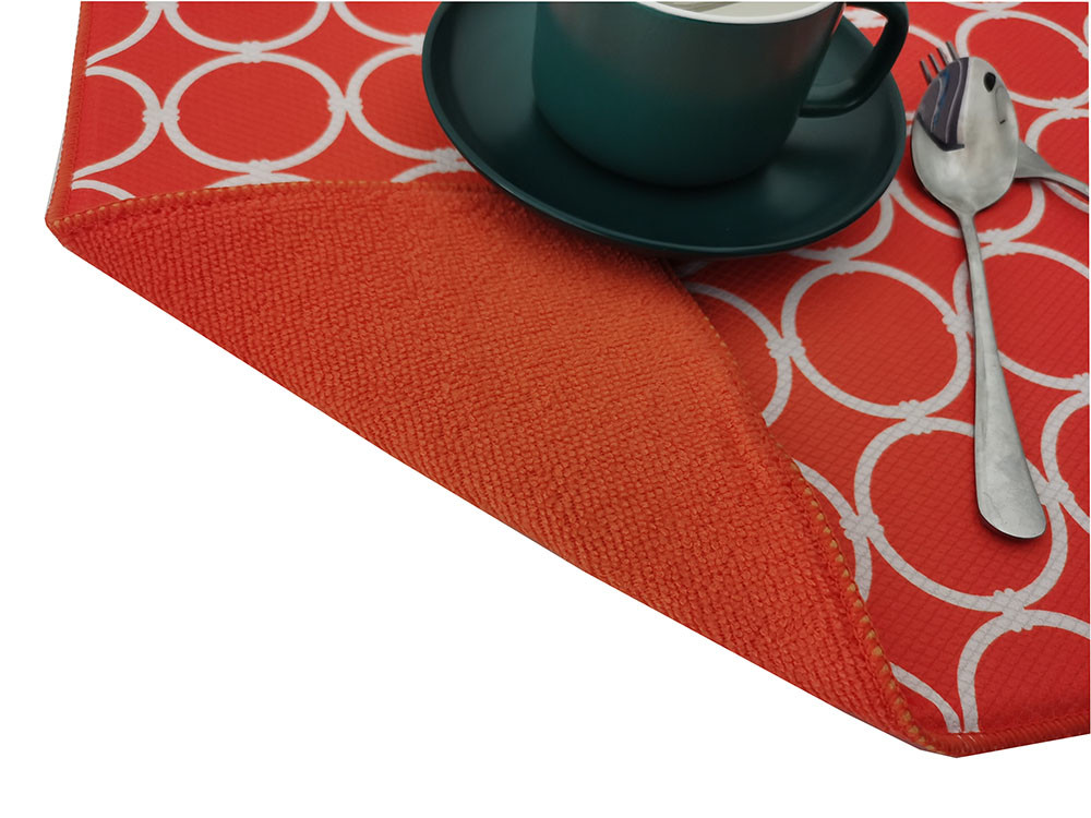 41 X 46cm Compound Sponge Microfiber Dish Drying Mat Pads
