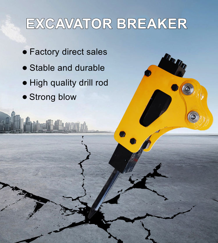 Drill Rod Hammer Mini Excavator Breaker Hammer Hydraulic Impact Rock Breaker Hammer