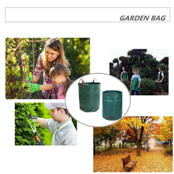 3-Pack 80 Gallons Reusable Strong Garden Bag,Compost Leaf Bag for Lawn and Yard Waste