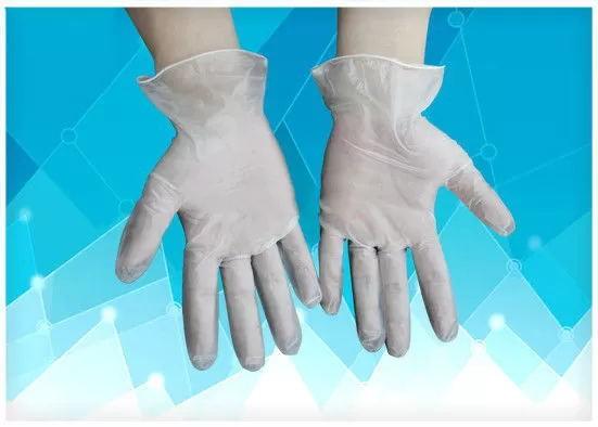 Disposable Medical Gloves Polyvinylchloride Vinyl Exam Gloves Powder Free