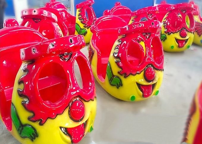Indoor Octopus Amusement Ride With Cartoon Figures And Colorful Painting