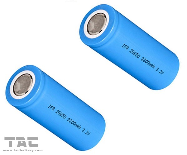 Cylindrical 3.2V LiFePO4 Battery 26650 3200mAh Energy Type for Truck