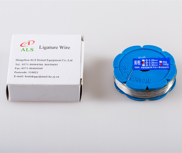 20g 100g Dental Ortho Ligation Wire Ties In Spool 0.20mm 0.25mm 0.30mm