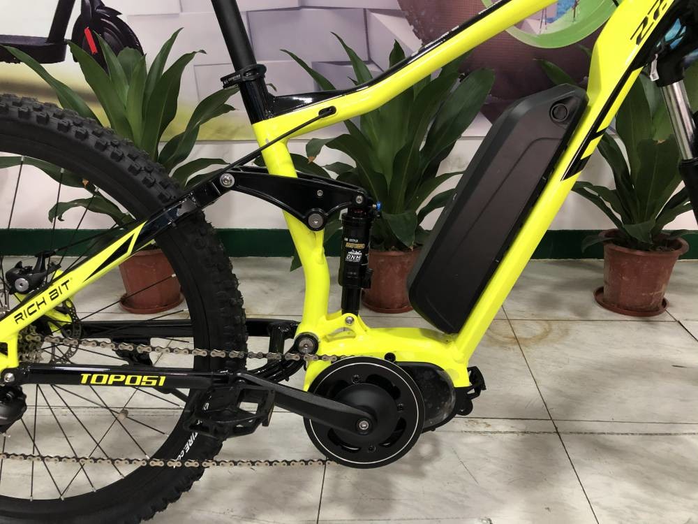 Fat Tire Ebike Mid Drive Full Suspension Bike 27.5" Bafang Motor Torque Sensor 48v 250w 8Ah