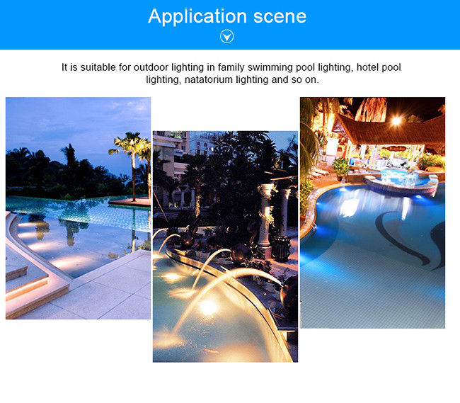 Stainless Steel IP68 Underwater PAR56 RGB 12V DC LED Swimming Pool Light