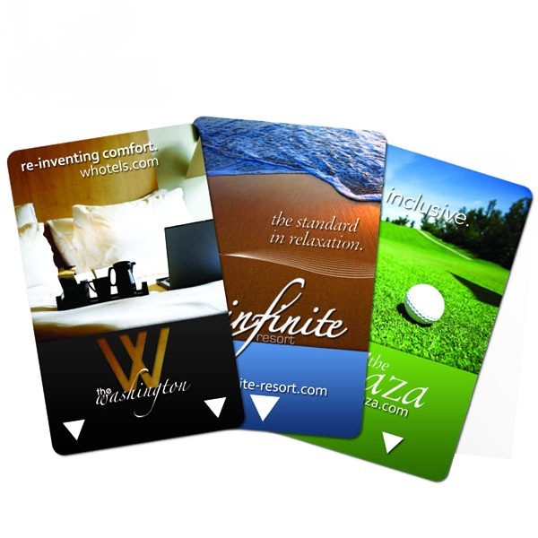 Smart RFID Hotel Door Key Cards 13.56MHz Plastic Key Cards 320bytes Memory