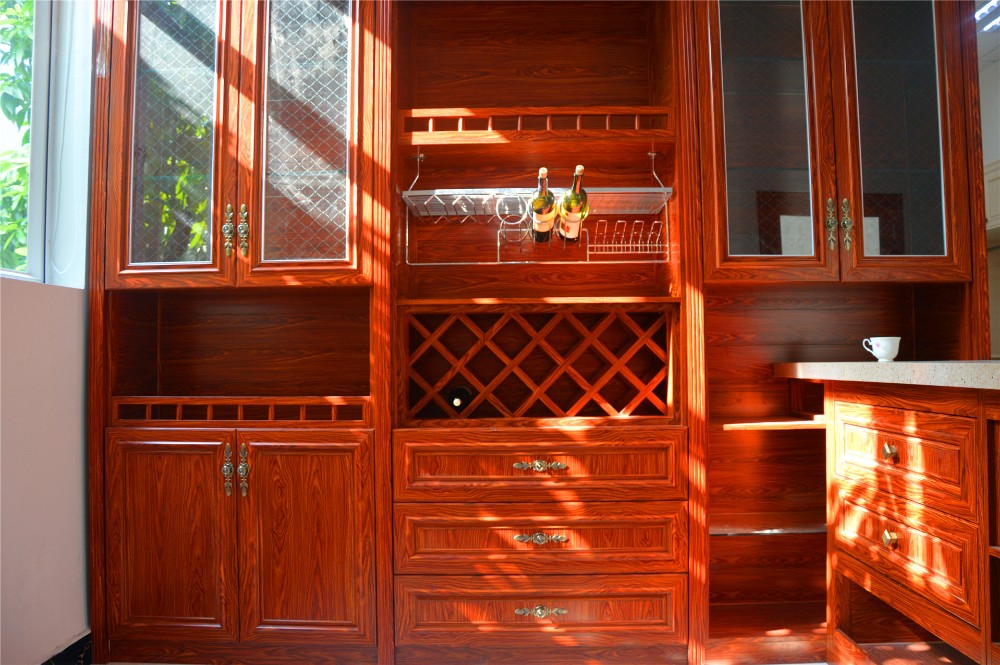Luxury Aluminum Storage Cabinet Household Wine Cabinet