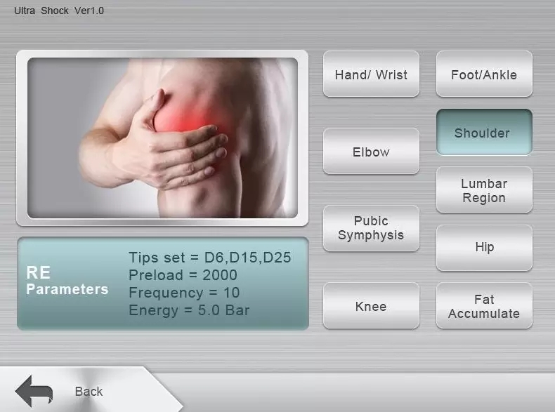 ESWT Extracorporeal Ultrasound Shockwave Therapy Machine Pain Relief