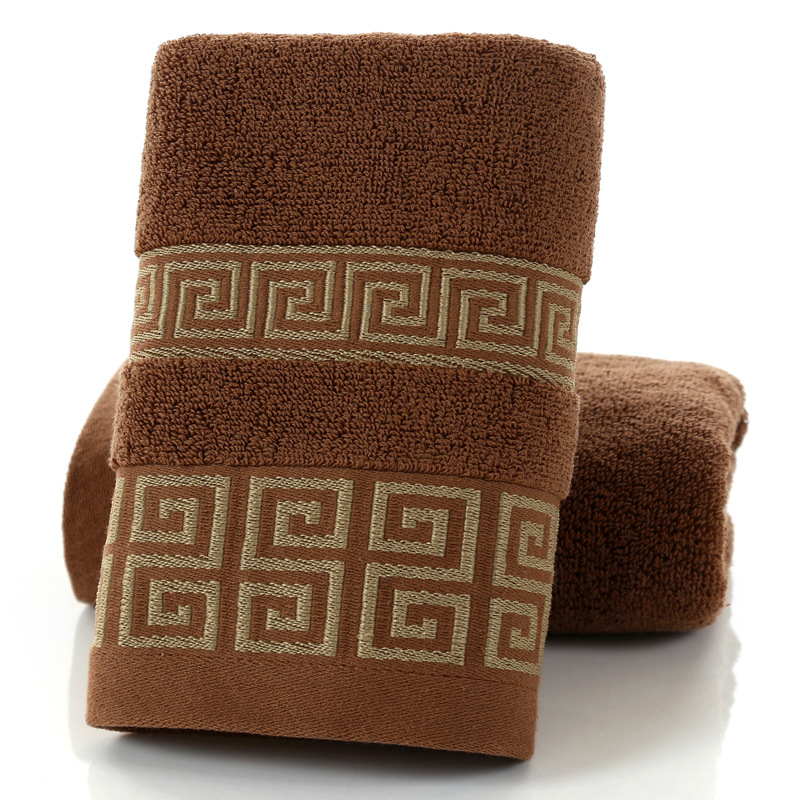 Hotel and Home Rectangle 32S Cotton Jacquard Embroidery Towel Set in Customized Design
