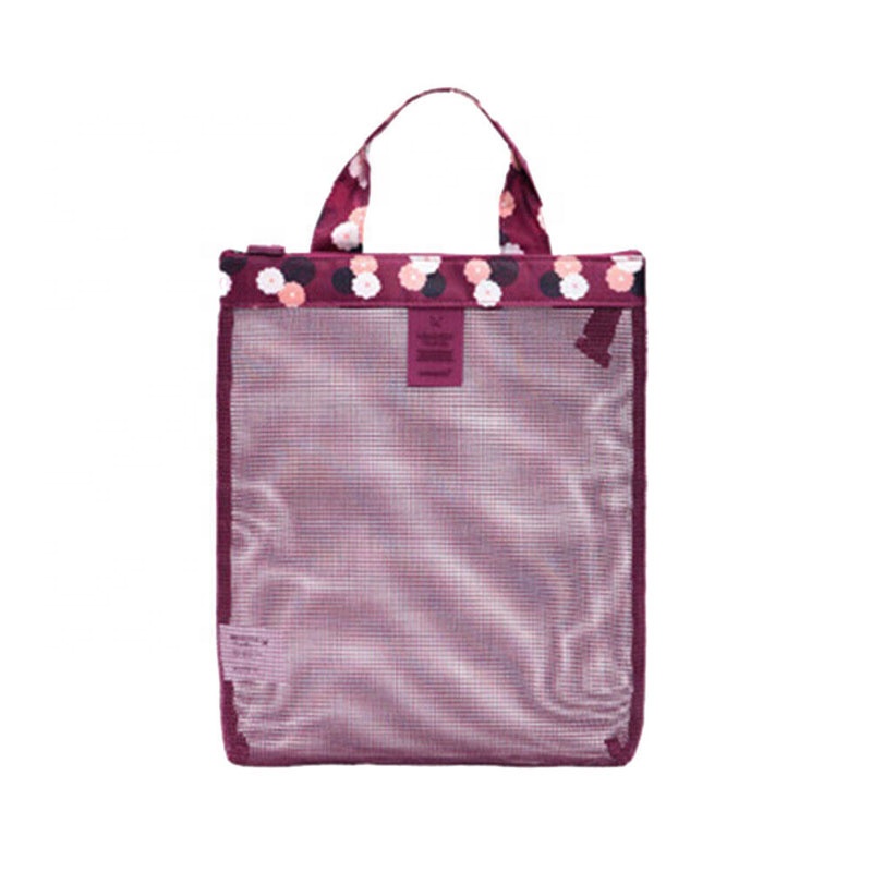 Durable Mesh Tote Beach Bag High Capacity 28*23*5.5cm Tear Resistant