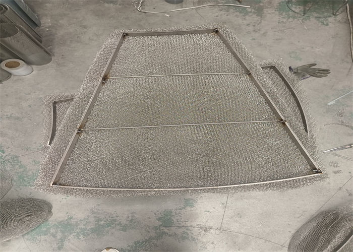 Customizable Wire Mesh Mist Extractor In Separator 25mm * 3mm Grid