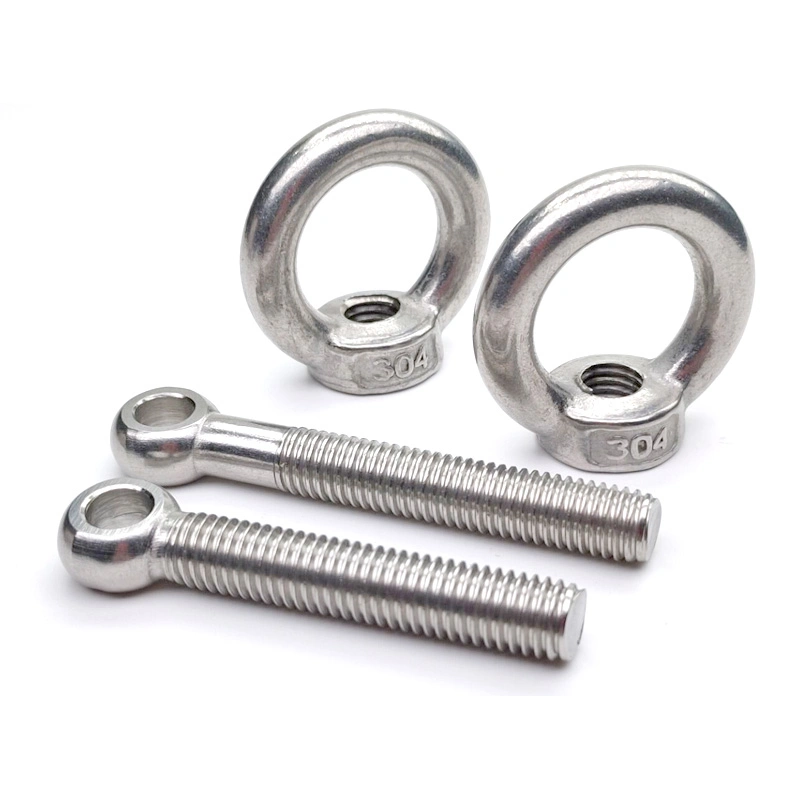 Stainless Steel SS316 Shoulder Hook Self Tapping Wood Screw Closed Eye Bolt