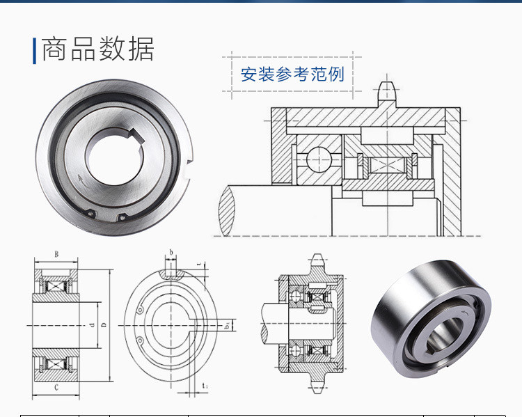 One way Clutch Bearing CK-A1542 CK-A1747 CK-A2052 CK-A2562 CK-A3072 CK-A3580 CK-A4090 CK-A45100 CK-A50110 CK-A60130