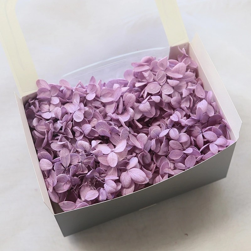 Home decoration soft touch natural preserved hydrangea