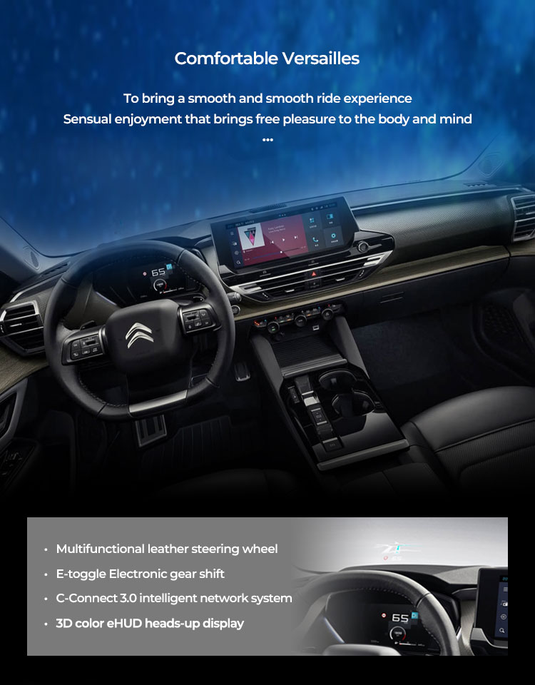 Panoramic Sunroof Petrol Cars 2023 Used Citroen Versailles CX5 with Maximum Torque 200-300Nm and Design Online