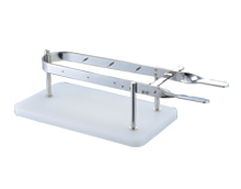 Restaurant Commercial Buffet Equipment Marble Stone Base Stainless Steel Ham Holder , Meat or Bread Carving Stations