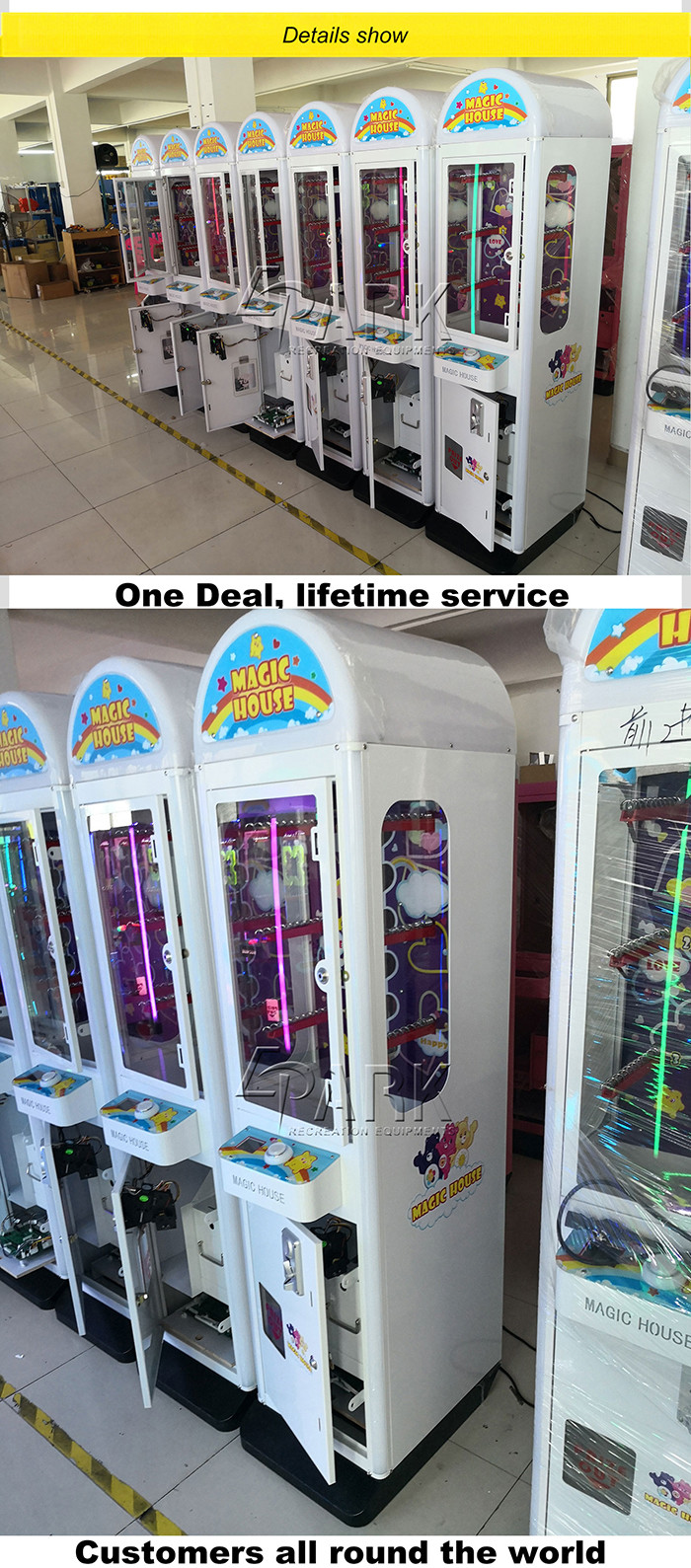 Coin Operated Machine Magic House Gift Machine For Vending toy claw machine for sale