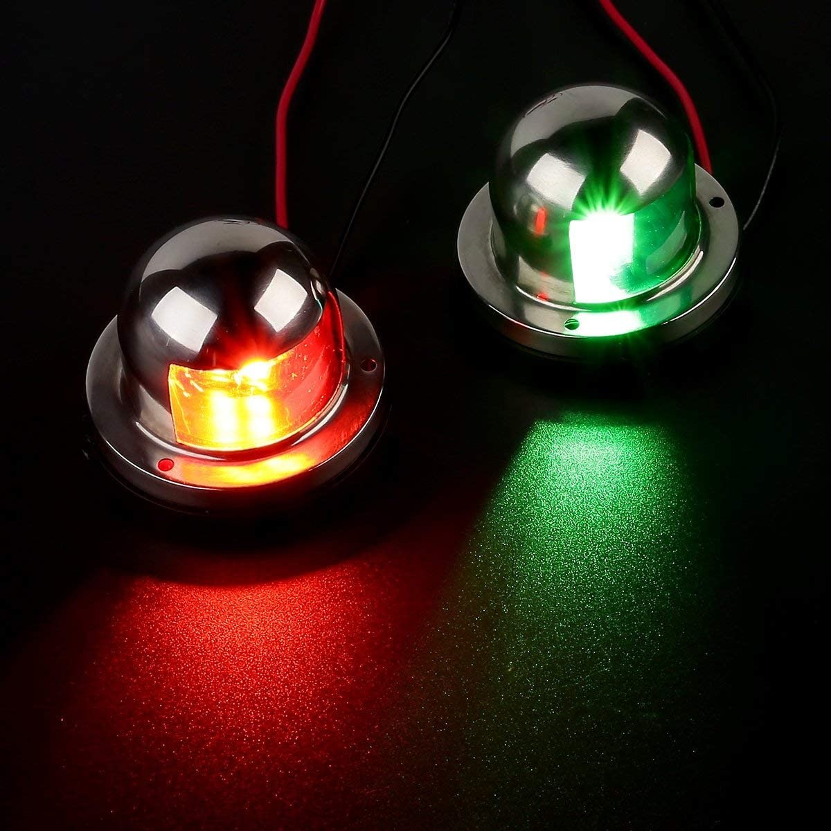 12V DC Marine Signal Light , 1.6W Stainless led boat nav lights