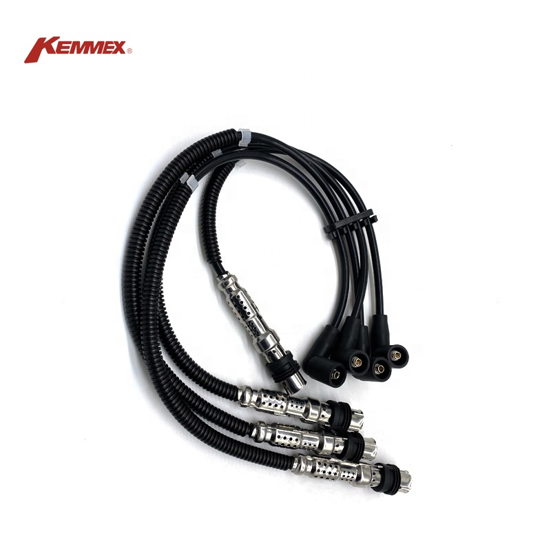 OEM Standard Size KEMMEX 69817 Spark Plug Wire Ignition Cable Set Year 2009- for Seat