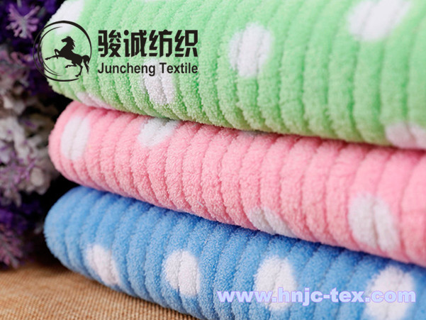Warm thick coral/polar fleece and sherpa blended for apparel