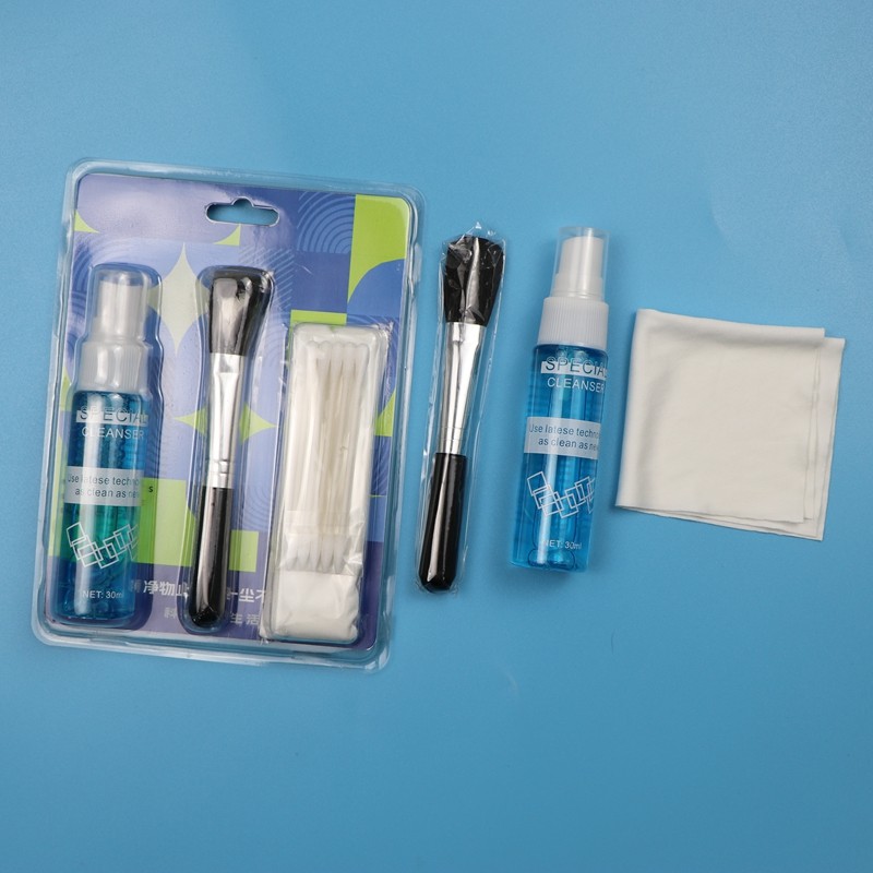 3 In 1 Microfiber Wipes Camra Cleaning Kit With Liquid Screen Cleaning Kit With Liquid